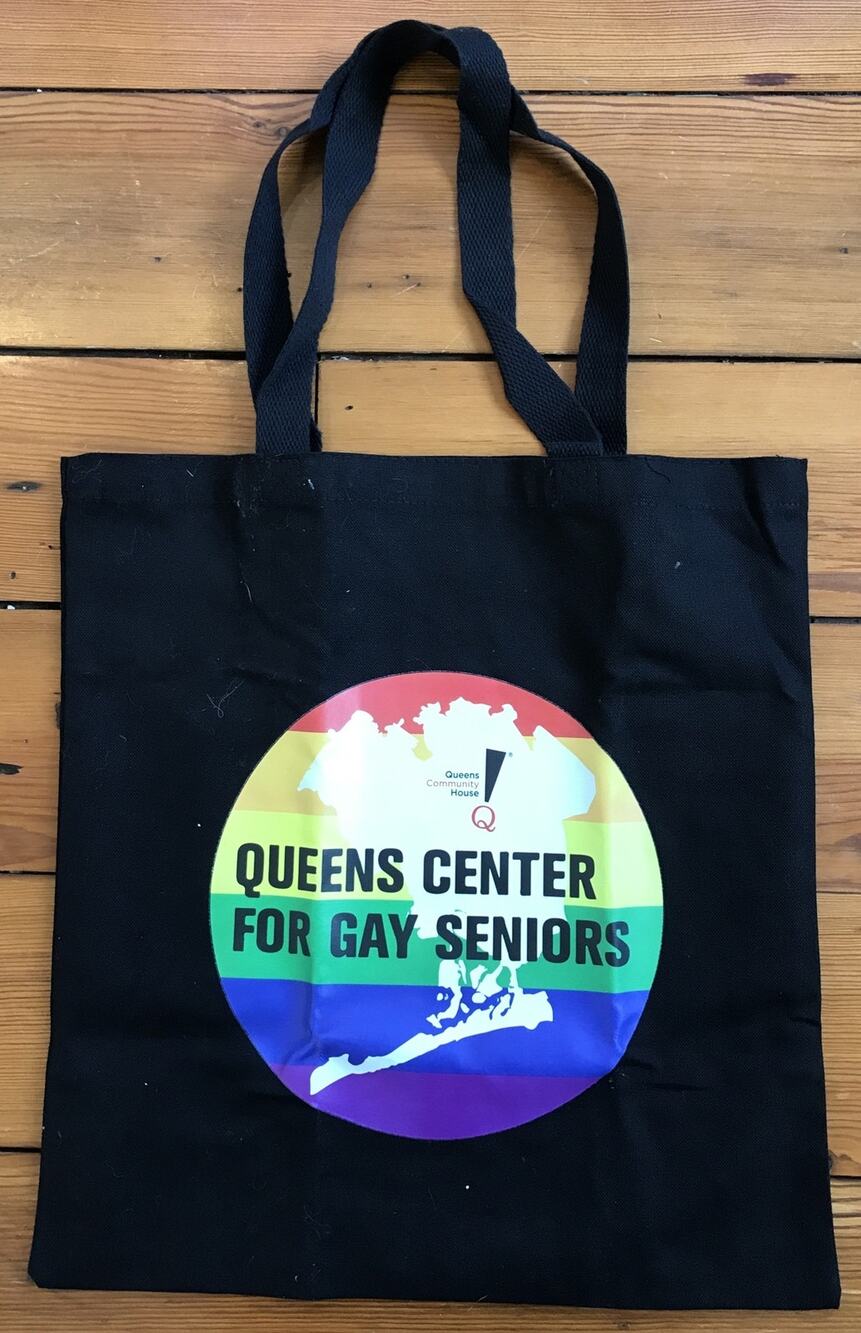 Queens Center For Gay Seniors New York NYC Community House Black Canvas Tote Bag